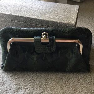 Kate Landry Clutch with Magnetic closet NWOT
